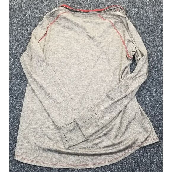 Oklahoma Sooners Quarter Zip Shirt Women's XXL Gray Thumb Holster Pullover NCAA - Picture 3 of 9